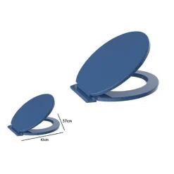 SEDILE COPRIVASO WC WATER COPRIWATER BAGNO IN PVC UNIVERSALE BLU SCURO 59022