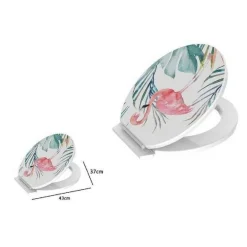 SEDILE COPRIVASO WC WATER COPRIWATER BAGNO IN PVC UNIVERSALE FENICOTTERO 59027