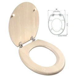 SEDILE COPRIWATER UNIVERSALE PER BAGNO COPRI WC WATER IN LEGNO MDF 18" 529494