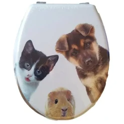 SEDILE COPRIWATER UNIVERSALE PER BAGNO COPRI WC WATER IN LEGNO CUCCIOLI