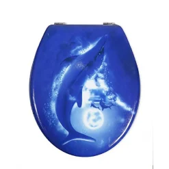 SEDILE COPRIWATER UNIVERSALE PER BAGNO COPRI WC WATER IN LEGNO DELFINO