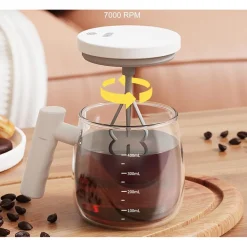 SELF STIRRING MUG 400ML TAZZA AUTOMESCOLANTE AUTOMATICA PER CAFFÈ LATTE TÈ CIOCCOLATO