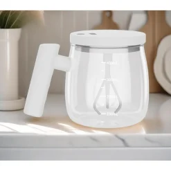 SELF STIRRING MUG 400ML TAZZA AUTOMESCOLANTE AUTOMATICA PER CAFFÈ LATTE TÈ CIOCCOLATO