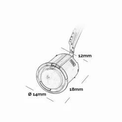 SENSORE INTERRUTTORE INFRAROSSI PASSAGGIO PIR LUCI STRIP LED MOBILI 12/24V SEN-MOVI