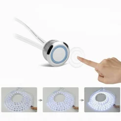 SENSORE INTERRUTTORE TOUCH PER LUCI STRIP LED PULSANTE PER MOBILI 12/24V SEN-TA