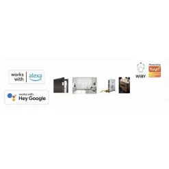 SENSORE PER PORTA / FINESTRA WIRELESS WIFI COMPATIBILE ALEXA GOOGLE HOME ZX-D21