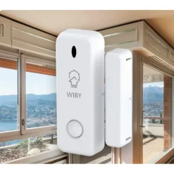 SENSORE PER PORTA FINESTRA SENZA FILI ALLARME CASA WIRELESS SMART LIFE ZX-D10