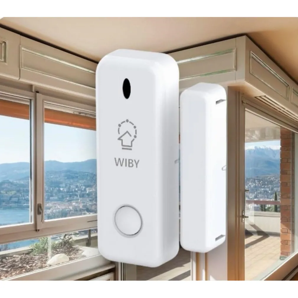 SENSORE PER PORTA FINESTRA SENZA FILI ALLARME CASA WIRELESS SMART LIFE ZX-D10