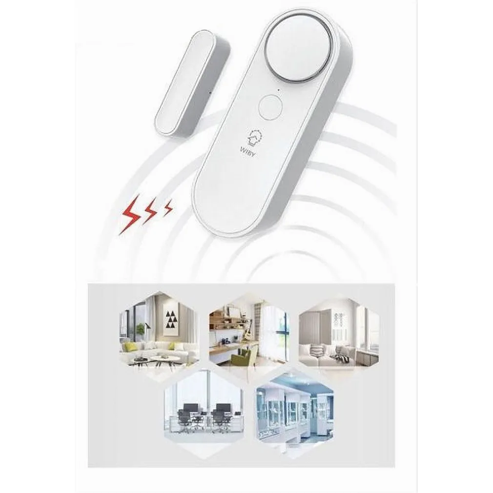 SENSORE WIRELESS WIFI PER PORTA FINESTRA CON SIRENA AUDIO ALEXA GOOGLE HOME ZX-D41