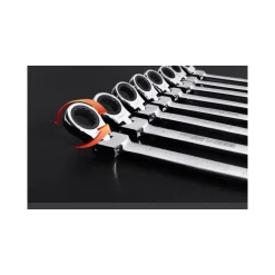 SERIE SET KIT 7 CHIAVI SNODO A CRICCHETTO FLESSIBILI IN VALIGETTA TRASPORTO