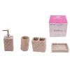 SET 4 ACCESSORI BAGNO SS0007 IN CERAMICA PORTASAPONE PORTA SPAZZOLINO DISPENSER