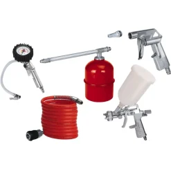 SET 5 ACCESSORI PER COMPRESSORE ARIA COMPRESSA PROFESSIONALE DA LAVORO EINHELL