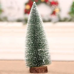 SET 4 ALBERELLI INNEVATI MINI ALBERO NATALE 31CM DECORAZIONI ADDOBBI NATALIZI