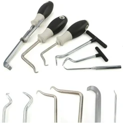 SET 6 ATTREZZI GANCI PER LA RIMOZIONE GUARNIZIONI ANELLI O-RING PARAOLIO HY63631