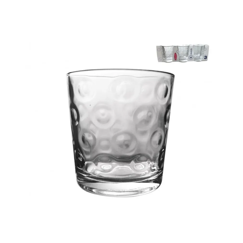 SET 6 BICCHIERI TRASPARENTI DA TAVOLA RISTORANTE BAR PER ACQUA O BIBITE 250CC