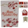 SET 3 BIGLIETTI AUGURI SAN VALENTINO BIGLIETTINO 13.5X8.5CM 6 FANTASIE ASSORTITE