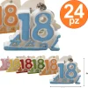 SET 24 BOMBONIERA BOMBONIERE NUMERO 18 ANNI DICIOTTESIMO COMPLEANNO PORTA CHIAVI