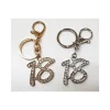 SET 12 BOMBONIERA ORO ARGENTO BRILLANTINI 18 ANNI COMPLEANNO PORTACHIAVI CHIAVE