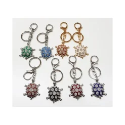 SET 12 BOMBONIERE TARTARUGA COLORATA 18 ANNI COMPLEANNO GLITTER PORTA CHIAVI