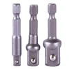 SET 3 BUSSOLE INSERTO PROLUNGA PER TRAPANO AVVITATORE ATTACCO 1/2'' 1/4'' 3/8''