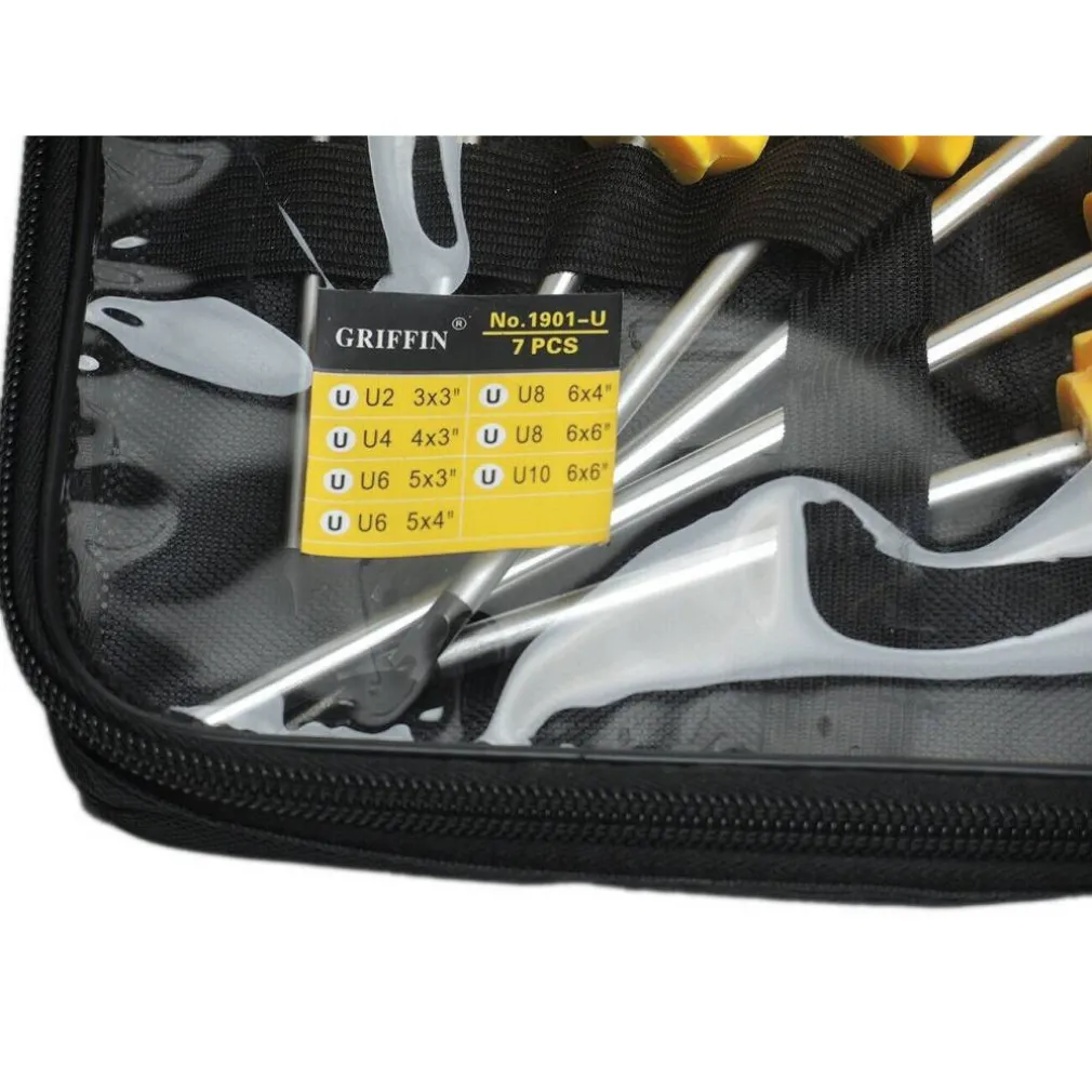 SET 7 CACCIAVITI A "U" CROMO VANADIO PUNTA MAGNETICA TIPO SPANNER MODELLO U