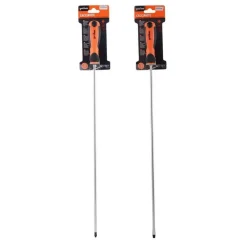 SET 2 CACCIAVITI EXTRA LUNGHI 45 CM PER ELETTRICISTA GIRAVITI A STELLA E TAGLIO