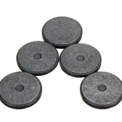 SET 60 CALAMITE TONDE 1.9 CM MAGNETI NERI DISCHETTI DECORAZIONI FOTO FAI DA TE