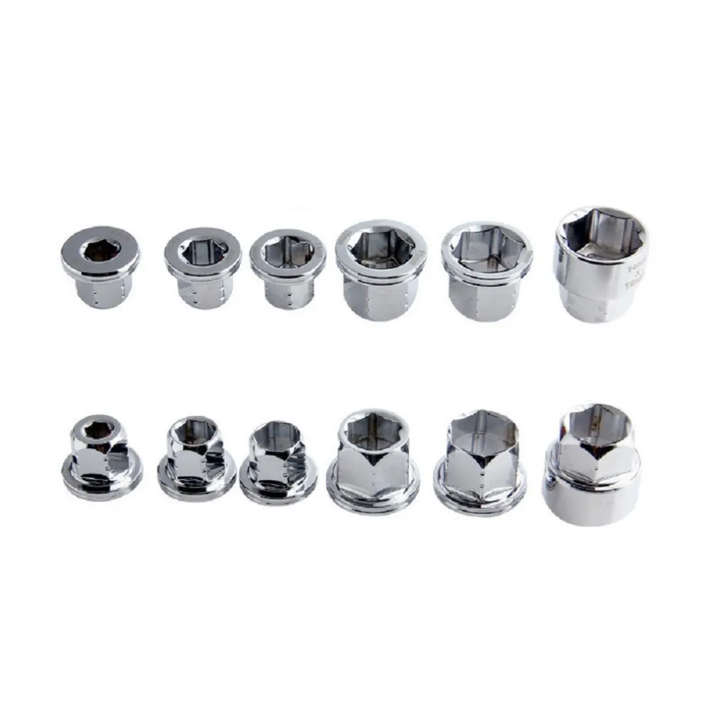 SET 7 CHIAVE A CRICCHETTO REVERSIBILE ESAGONALI 14-19MM 5 INNESTI 6-19MM