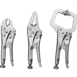 SET 3 CHIAVE PINZA PINZE SCATTO 4" 5" AUTOBLOCCANTE A PRESSIONE REGOLABILE