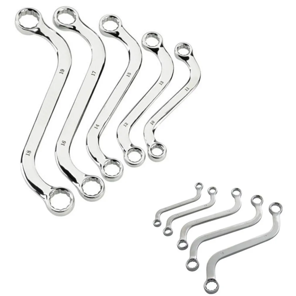 SET 5 CHIAVI AD ESSE S INGLESI METRICHE PER DADI BULLONI IN ACCIAIO MR 70074