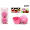 SET 2 CONFEZIONI 50 PIROTTINI CARTA 12CM ROSA DOLCI CUPCAKE TORTINE MUFFIN 56132