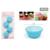 SET 2 CONFEZIONI DA 100 PIROTTINI CARTA 8CM CELESTI CUPCAKE TORTINE MUFFIN 56134