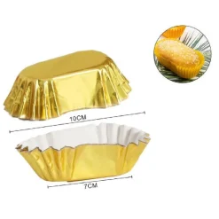 SET 2 CONFEZIONI DA 30 STAMPI PIROTTINI CARTA 7X10CM CUPCAKE MUFFIN OVALE 56149