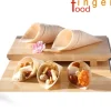 SET 12 CONI FINGER FOOD IN FIBRA DI PIOPPO CATERING APERITIVO 22,5 X 15,5 CM
