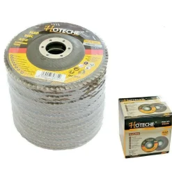SET 10 DISCO ABRASIVO LAMELLARE DIAMETRO 115X22.23MM GRANA 40 PER SMERIGLIATRICE