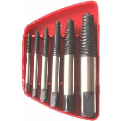 SET 6 ESTRATTORI PER VITI BULLONI ROVINATE SPEZZATE PRIGIONIERI VITI SPEZZATI