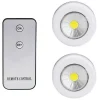 SET 2 FARETTI COB CONTROLLO REMOTO LUCE A LED LAMPADA ARMADIO CON TELECOMANDO