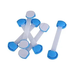 SET 5 FASCETTE CHIUSURE PER MOBILI CASSETTI FRIGO SICUREZZA PROTEZIONE BAMBINI