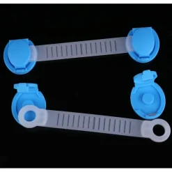 SET 5 FASCETTE CHIUSURE PER MOBILI CASSETTI FRIGO SICUREZZA PROTEZIONE BAMBINI