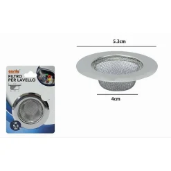 SET 2 FILTRI FILTRO LAVELLO CUCINA BAGNO DOCCIA SCARICO LAVANDINO 5,3 CM 79534
