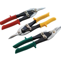 SET 3 FORBICE FORBICI STAGNO CESOIA PER LAMIERA A TAGLIO DRITTO DESTRO SINISTRO