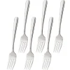 SET 6 FORCHETTE IN ACCIAIO INOX SERVIZIO POSATE DA TAVOLA DI ALTA QUALITà