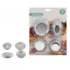 SET 8 FORMINE PER BISCOTTI PIROTTINI STAMPI DOLCI CROSTATINE STAMPINI MISTI 74134