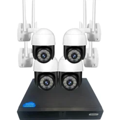 SET 4 FOTOCAMERE TELECAMERA IMPERMEABILI CON REGISTRATORE PROFESSIONALE Q-S4000