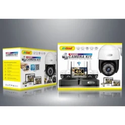 SET 4 FOTOCAMERE TELECAMERA IMPERMEABILI CON REGISTRATORE PROFESSIONALE Q-S4000