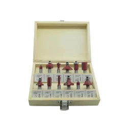 SET 12 FRESE FRESA PER LEGNO PER SCANALARE RIFILARE SANALATURE FRESATRICE 6MM