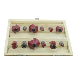 SET 12 FRESE FRESA PER LEGNO PER SCANALARE RIFILARE SANALATURE FRESATRICE 6MM