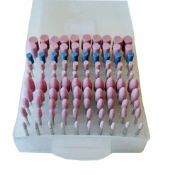 SET 100 FRESE IN PIETRA PER MINI TRAPANO DRIMMEL TESTINE 3MM LUCIDANTI ABRASIVE