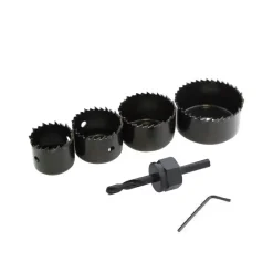 SET 6 FRESE LEGNO A TAZZA ATTACCO VARIE MISURE MURO BUCHI PER TRAPANO SEGHE FORA