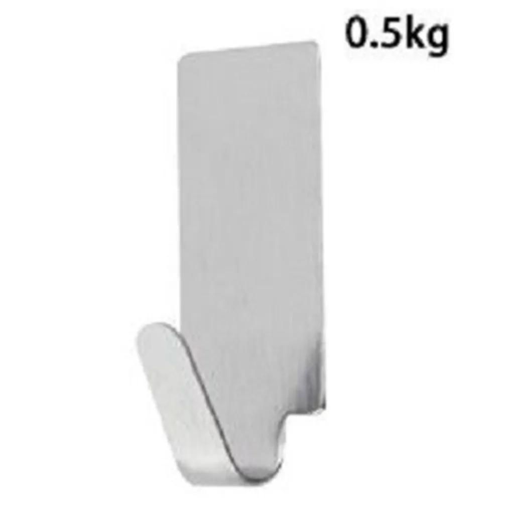 SET 6 GANCI APPENDINI ADESIVI PARETE CUCINA BAGNO ATTACCAPANNI RETTANGOLARI 59665